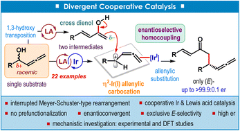 Graphical abstract: Enantioselective homocoupling of allenylic alcohols through divergent cooperative catalysis